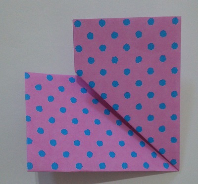ハート 折り紙 折り方6